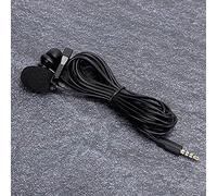 aqxreight Clamp/Holder On Microphone for Phone Recording, Tie Clamp/Holder Lavalier Microphone with Noise Reduction, Compatible with Camera Computer, Hands Free for Interview Live Streaming Conference