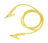 aqxreight Clamp/Holder Test Lead Dual Ended 10mm Opening Testing Cable Wire for Battery VehicleGreen By Wire Is Clamping Maximum and 20A Current on the Enabling Side (Yellow)
