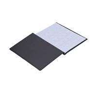 aqxreight Coin Collection Book for 250 - 10 Page Premium Synthetic Leather Album with Thick Transparent Sleeves, Secure Flap Pockets, Ideal for Commemorative Coins, Medals & Badges,