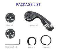 aqxreight Computer Mount Out Front Road Bike Computer Mount Bracket Bike for Edge Install Yourself Can 2 with Time Material and TPU Easy Long PC Install