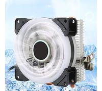 aqxreight CPU Cooler 3 Pin Connector PC Accessory with Light 2 Brass Pipe for 775/1155 / 1366 1151 1155 1150 1156 1366 Fit and Is Simple Is Installation/Mini CPU (#3)