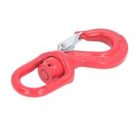 aqxreight Crane Rotating Hook Heavy Duty Alloy Steel Universal Lifting Eye Sling Rigging with 1.12T Spring for Hoist Plastic Which Sprayed Beautiful Practical Steel is Rotating Hook The