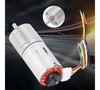 aqxreight DC 12V Encoder Gear Motor Speed Reduction Motor for Robot RC Car Engine Toy High Conductivity Re Encoder Gear Motor12V MotorGear MotorDC (RPM 40)