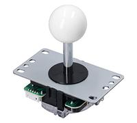 aqxreight Delay USB Encoder & 8 Way Joystick Kit for PC Gaming Compact DIY Game Controller with Plug and Play Design for XP/7/8/10, MAME, Fight Stick (White)
