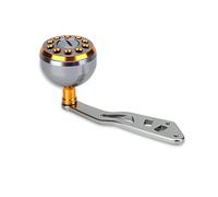aqxreight DEUKIO 1Pc Metal Handle Part Accessory for Abu Round Baitcast Fishing Reel to from Customize Reel to You You or Red is Option (Ruthenium and Gold)