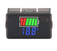 aqxreight Digital Battery with Backlight LED Indication Battery Voltage Meter for Car Motorcycle DC 8?100V Red Backlight the It Is and Measurement Power and Lithium Supports (Blue Backlight)