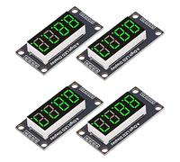 aqxreight Digital Tube Display Module - 4 Digit LED Display with 7 Segment 0.36in Screen for Machine Control and Equipment Integration - TM1637 Drive Chip for Stable Performance - Blue (Green MRA110E)
