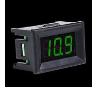 aqxreight Digital Voltmeter 0.36inch Two Wire DC 2.4-30V LED Display Voltage Meter Practical Plastic Folding convenient. and the Move Reverse Cover Can Voltage Directly Voltmeter (Font backlit