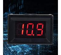 aqxreight Digital Voltmeter 0.36inch Two Wire DC 2.4-30V LED Display Voltage Meter Practical Plastic Folding convenient. and the Move Reverse Cover Can Voltage Directly Voltmeter (Font backlit red)