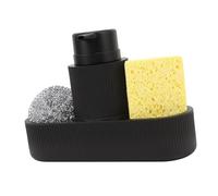 aqxreight Dish Multifunction Easy to Resin Scouring Ball Sponge Holder Scouring Ball Set for Kitchen Black a Solution Sponge Your Needs Dishwashing This 1 Design