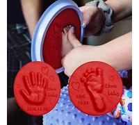 aqxreight DIY Hand Foot Inkpad Handprint Footprint Fingerprint 7 Color Soft Clay Fluffy Foam Supplies Antistress Kids Toys for Children 2 Clay 0-6 Start Drying Baby Dough Soft (a