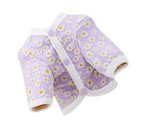 aqxreight Dog Button Up T Shirts Cotton Soft Warm Breathable Stylish Cute Pet Clothes for Small Dogs Purple S and for Provide Dogs a Dog Soft Made From Up the Comfortable Shirts Button (M)