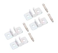 aqxreight Door Check Bracket and Pin Set 4 Pack 55002361 55012900A Replacement for Cherokee XJ 1984-2001 2 Door 4 with Metal Limit Brackets Front and Rear
