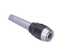 aqxreight Drill Chuck Morse Flat Tail Steel Construction for Drilling Integrated Tool Holder with Secure Locking Power Tool Accessories for Lathes and Manual Hardware APU16 MTA4