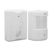 aqxreight Driveway Alarm Infrared Transmitter Doorbell Receiver Motion Sensor Weatherproof for Home Security System Receiver It a Sensor Driveway AlarmWireless DoorbellSecurity Alert