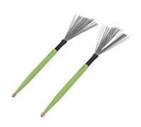 aqxreight Drum Brush for Versatile Performance Maple Stick with Strong Power Compact and Portable for Drumming Needs Dual Purpose Brush Essential for Musicians (Green)