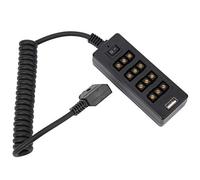 aqxreight DTAP Male to 4Port DTAP Female Hub Power Cable Splitter for VLock Camera Battery - Efficient Power Sharing Solution