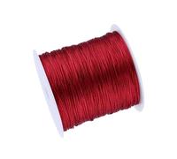 aqxreight Durable Burgundy 100M Nylon Chinese Knot Cord for Micro-Macrame