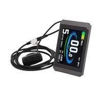 aqxreight Electric Bike Display Meter with Color Screen SM Line LCD Panel for Compatibility, USB Interface & Day Night Visibility, ABS Control Panel for Mountain Bike Modifications