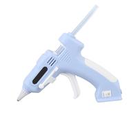 aqxreight Electric Hot Glue Kit with 10Pcs 7mm High Adhesion Sticks Cordless Hot Melt Glue Tool for Home and Crafting Blue Ensures Can Stand Placed and Equipped Melt Electric a is The (Blue)