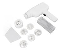 aqxreight Electric Noodle Maker High Efficiency Handheld Pre Electric Noodle Maker High Efficiency Handheld Press Pasta Machine with 6 Molds for Home, White Handhel