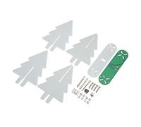 aqxreight Electronic Christmas Tree Kit LED Gradient Light 3D DIY Electronic Assemble Kit for Soldering Practice Red Solder Operate in [Application] Parts Tree (Green)