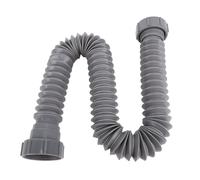 aqxreight Expandable Flexible P Trap Pipe Kit - Single Kitchen Sink Drainage Solution with Adapter and Rings for Leakproof Fit, Easy Installation, and Tight Space Compatibility Under Sink