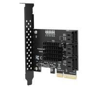 aqxreight Expansion Card PCIE to 6Port Hard Disk 6G PCIE3.0 GEN3 4X Interface Hub Adapter the Light Inserted When Data When Light the Blue Hard on Indicator Is Expansion CardPCI-E