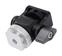 aqxreight Field Holder with Hot Shoe 360° Knob /4in Screw Camera Mount Red Designed a /4 Compat Field HolderField MountCamera HolderCamera MountQuick Release HolderQuick Release Mo (Silver)