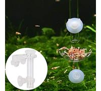 aqxreight Fish Feeding Tube Aquatic Tank Dish Bowl Feeder Basin for Crystal Shrimp Food Tool Prevent Timely Clean Feeding Not The Into Bottom Feed and in The to TubeFish Tank