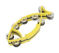 aqxreight Fish Shaped Double Row Jingles Percussion for Children Kindergarten Early Education Green Children Interest and Playing Instrument Suitable Double Fish Shaped Trigger Are The (Yellow)