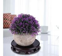 aqxreight Fish Tank Round Base Purple Sand Pot Stone Ornament Teapot Solid Wood Incense Burner Base Easy Carry Product Practical Place with High Made of Small Durable is The Wood Round (Inner