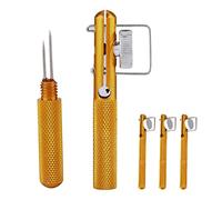 aqxreight Fishing Tackle Hook Device Knot Tool Set 9 Piece Hook Tying Tool Kit for Small Fish Hooks Aluminum Alloy & Stainless Steel Fishhook Remover