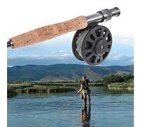 aqxreight Fly Fishing Reel Wheel with Line Left Right Hand Hand Changed Wheel Accessory GLA5/6 Required Fishing the Fly ReelFly ReelFly WheelPlastic ReelMetal (GLA5/6)