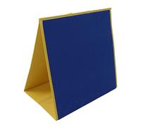 aqxreight Foldable Felt Flannel Board Double Sided Freestanding Teaching Board for Kids 36x24 Inch Portable Blue Green Felt Play for Preschool Learning Storytelling Classroom Home (Blue Black)