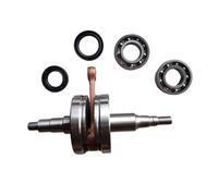 aqxreight Forged Crankshaft Assembly Replacement for PW80 1983-2006 Engine | Hardened Steel Motorcycle Crank Kit, Fits Two Stroke Engine Rebuild, Includes Bearings and Oil Seals