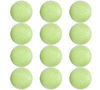 aqxreight Glow in The Dark Balls, 12Pcs Luminous Balls for Night Play, Sunlight/Flashlight Charged, Tournament Ready Fluorescent for Low Light Conditions, Dual Layer Design
