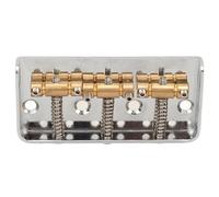 aqxreight Guitar Bridge Aluminum Alloy High Strength Top Loading String Through Body Saddle Bridge with 3 Brass Saddles High and Material Wear Brass of Guitar Material This Quality Made