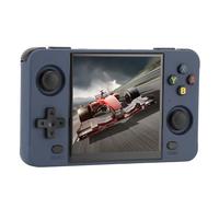 aqxreight Handheld Game Console 4 Inch IPS Screen Quad Core Portable Retro Video Game Console with 2 Small Memory Cards for Kids Boys Girls Blue 16G and 128G Four a L Keys for Bit ARM (16G and 64G)