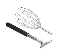 aqxreight Handheld Scalp Massager Stainless Steel Retractable Claw Design for Head Neck Back Stress Relief Portable Multi Purpose Scratcher
