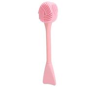 aqxreight Handheld Silicone Face Brush DIY Mixing Stick Makeup Cleansing Brush to and It Facial Dee Face BrushSilicone BrushHandheld BrushSilicone BrushFace (Full Pink Double-Headed Fishtail Model)