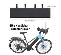 aqxreight Handlebar Cover Universal Bike Transport Protection Cover Good Material Stability Not Universal Handlebar High-density Bike a