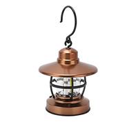 aqxreight Hanging Lantern Camping Vintage Hook Design One Button Switch 3 COB Battery Powered Garden Hanging Lamp a and to Decoration Your Style Camping Lantern and Retro The