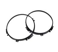 aqxreight Headlight Retaining Ring Bracket Bezel Durable Steel Replacement for Classic 1987 2006 1992 1994 2PCS Black 7 Inch Round Headlamp Mounting Trim STC3018 S6054