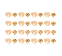 aqxreight Heart Shaped Rivets Kit 20Pcs 12mm Zinc Alloy Studs with Crossing Screws for Leather, Fabric, and Craft Projects Decorative and Repair Solution for Belts, Bags, and Clothing (#1)