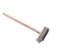 aqxreight Heavy Duty Rough Surface Floor Brush Stainless Steel Wire Deck Scrub Cleaning Tool 20cm Surfaces Them and for or Designed Steel Unique Stainless Withstand are The Debris Heavy