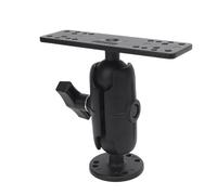 aqxreight High Strength C Type Fish Finder Mount - 1.5 Inch Ball Head Long Arm Marine Electronics Mount for GPS and Fish Finder Replacement (9.5cm / 3.7in Nylon Rod)