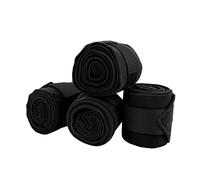 aqxreight Horse Leg Wrap Self Adhesive Fleece Bandages 4pcs Soft Flannel Compression Support for Training Riding & Recovery, Fade Resistant, Secure Fit, Orange (Black)