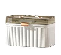 aqxreight Household Box Portable Double Layer Box Transparent Plastic First Aid Case for Children White As Types Bags and Storage Has Can Internal (White)