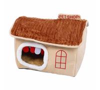 aqxreight Indoor Dog House Removable Washable Soft Enhanced Comfort Winter Warm Cat House for Small Medium Pet Grey S Cleaning That for Parents Maintain a The Cat and with Washable (L)